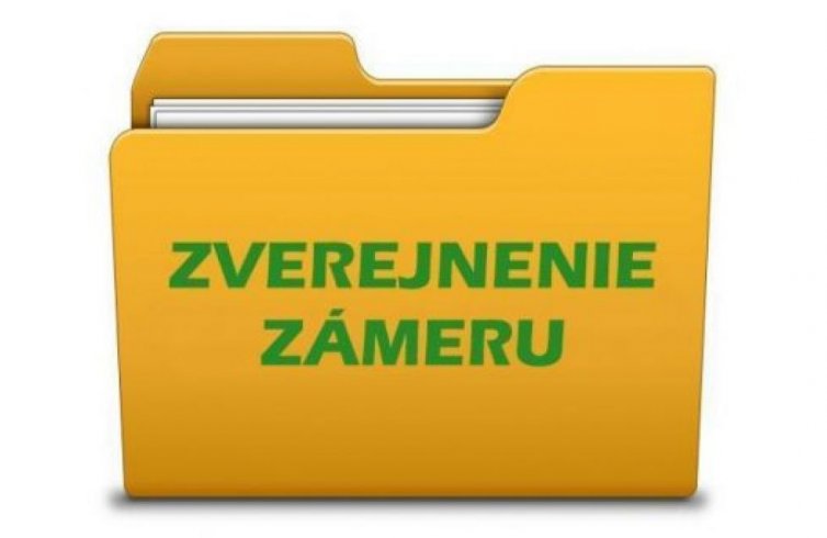 zverejnenie zameru